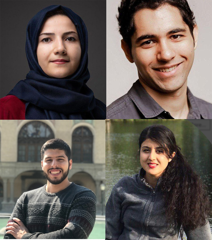 امیرحسین سعیدی‌نیا، محمدمهدی الیاسی، الناز نبیعی و نسیم رحمانی‌فر دانشجویان دانشگاه آلبرتا