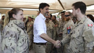 جاستین ترودو امروز برای دیدار با سربازان کانادائی به کویت رفت