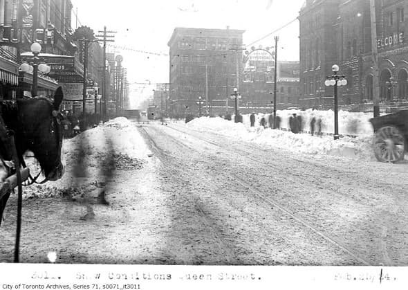 Snowy Queen Street, 1924