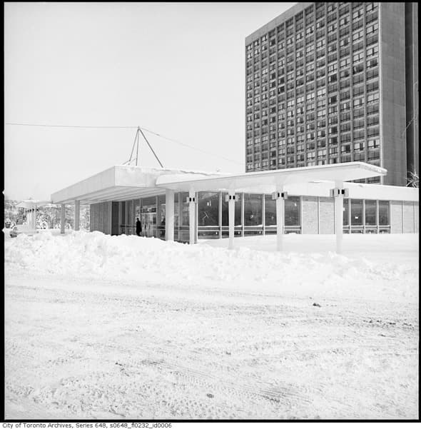 Snow at Old Mill Station, 1965