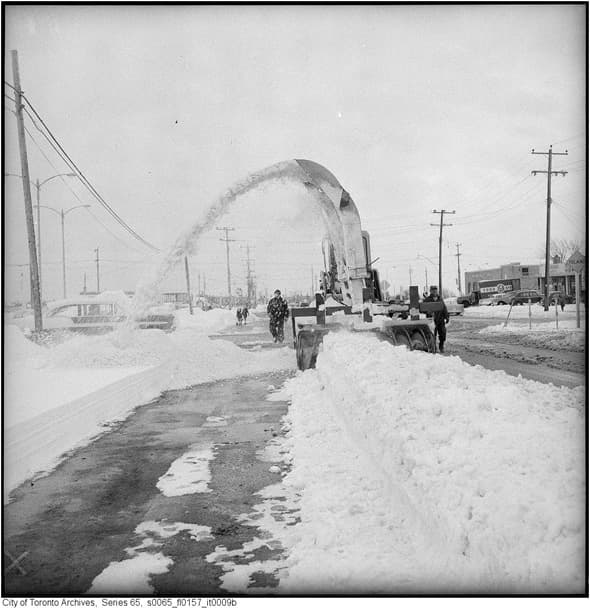Snow removal, 1965